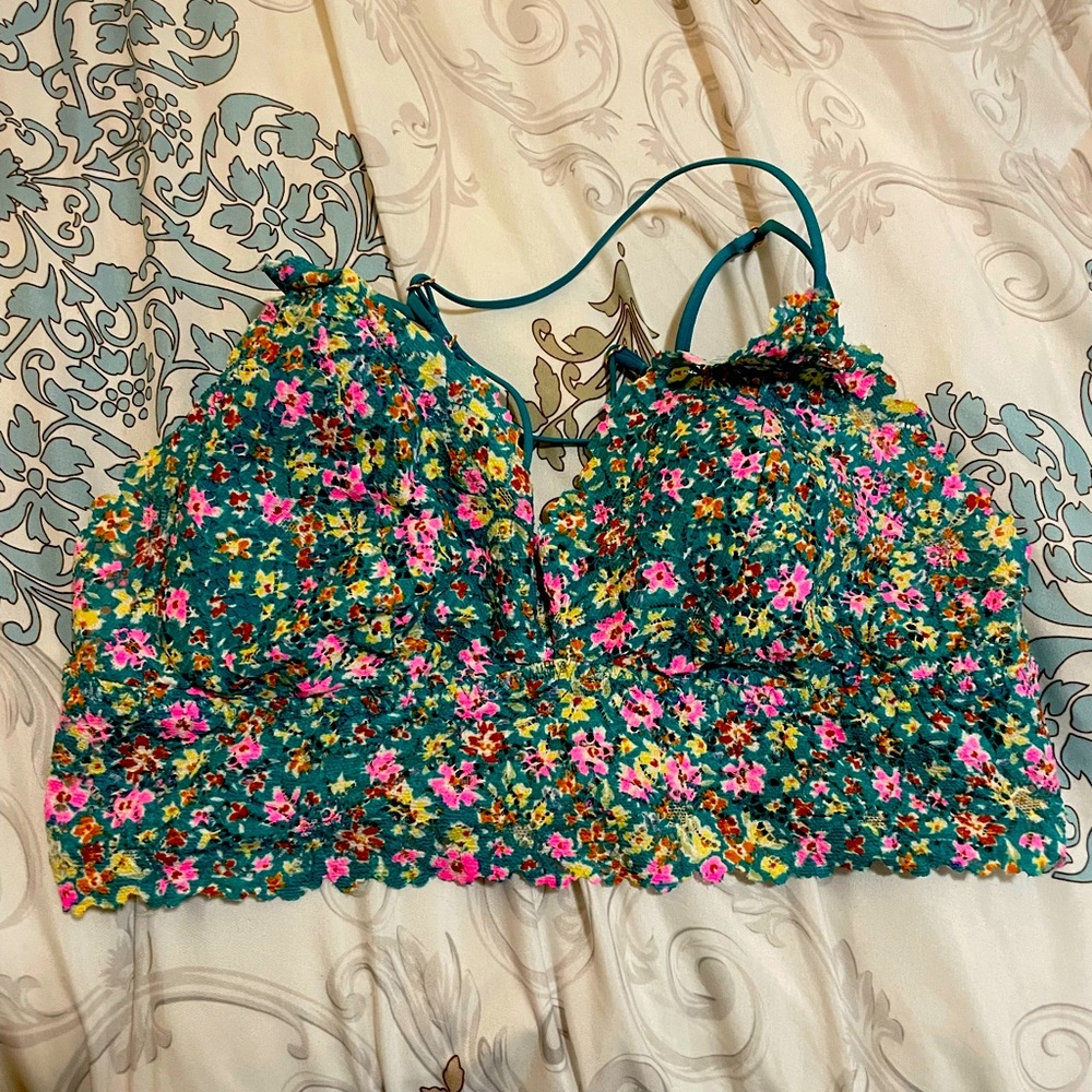 Victoria’s Secret PINK Floral Bralette, size XL